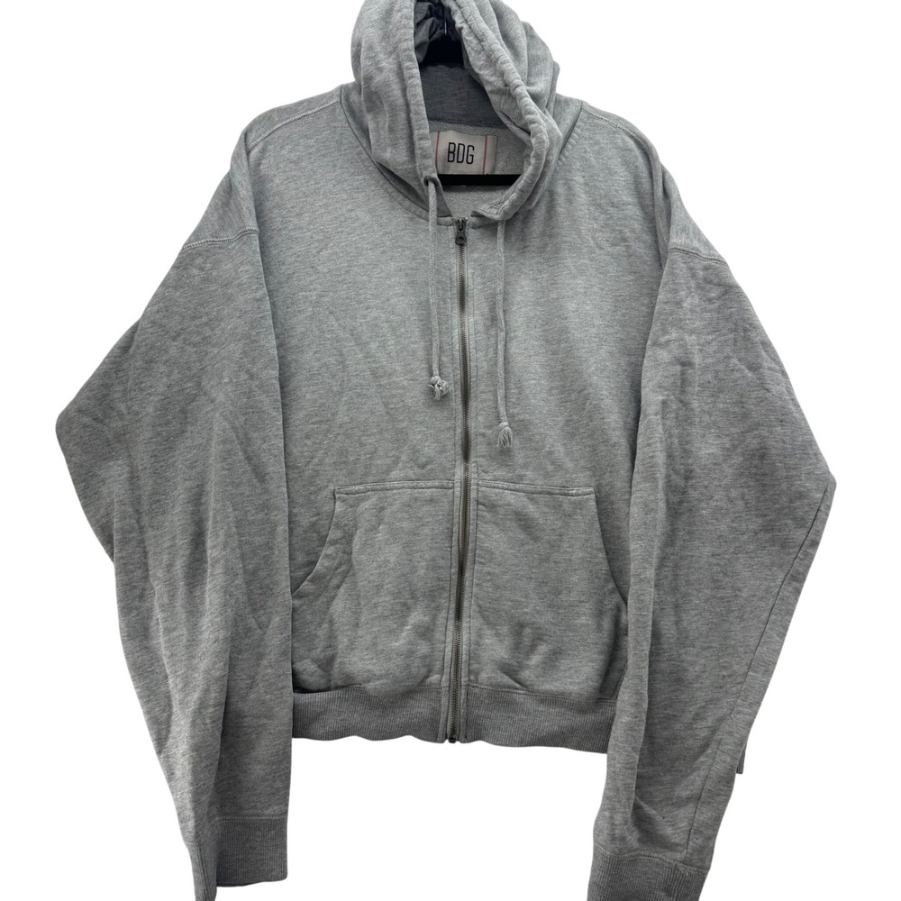 BDG Urban Outfitters Women's‎ XL Gray Full Zip Hoodie Sweatshirt Casual Cozy